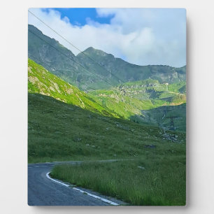 Transfagarasan Alpine View – Romania Mountain Art Plaque