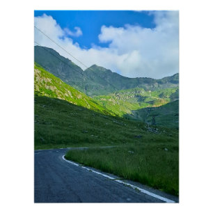 Transfagarasan Alpine View – Romania Mountain Art Poster