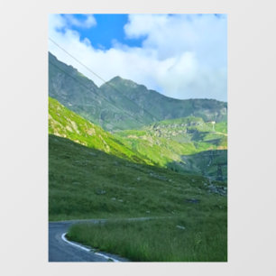 Transfagarasan Alpine View – Romania Mountain Art Window Cling