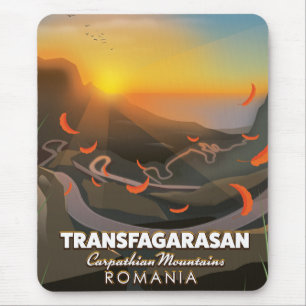 Transfagarasan,Carpathian Mountains, Romania Road Mouse Mat