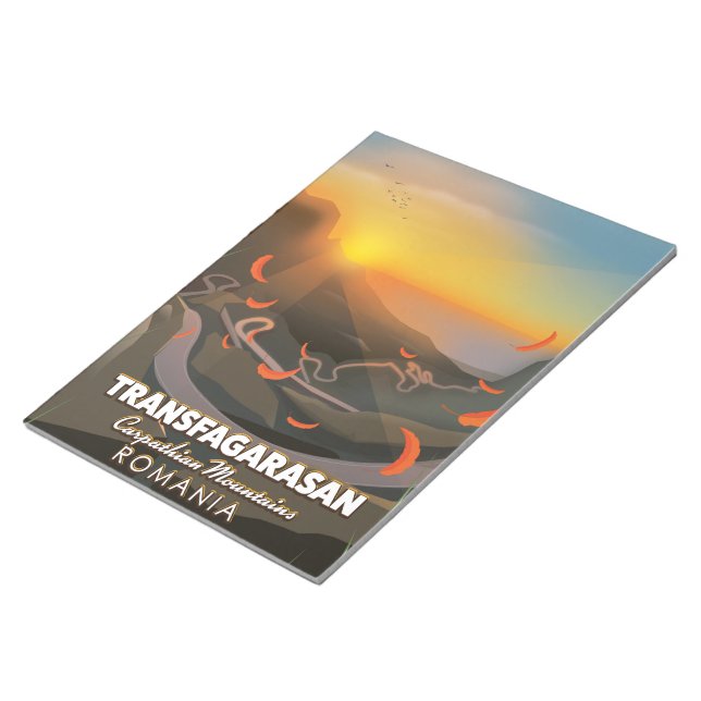 Transfagarasan,Carpathian Mountains, Romania Road Notepad (Angled)