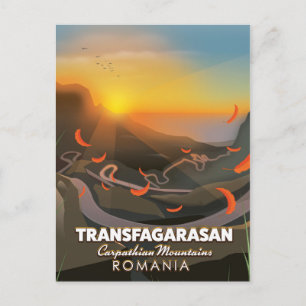 Transfagarasan,Carpathian Mountains, Romania Road Postcard