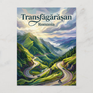 Transfăgărășan Highway Romania Postcard