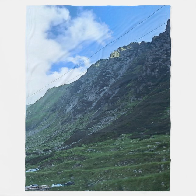 Transfagarasan Mountain Road - Romania Fleece Blanket (Front)