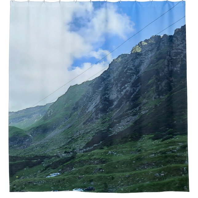 Transfagarasan Mountain Road - Romania Shower Curtain (Front)