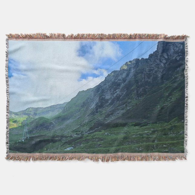 Transfagarasan Mountain Road - Romania Throw Blanket (Front)