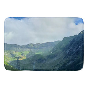 Transfagarasan Road – Carpathian Mountain Print Bath Mat