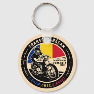 Transfagarasan Romania Motorcycle Key Ring