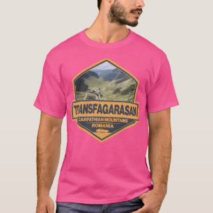 Transfagarasan Romania Travel Art Badge T-Shirt