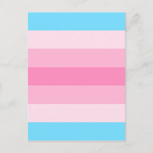 transfeminine flag postcard
