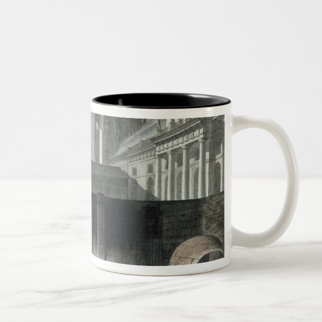 Transferring Prisoners to the Conciergerie Two-Tone Coffee Mug (Right)