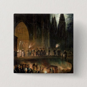 Transferring the Bones of the Royal Family 15 Cm Square Badge
