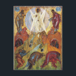 Transfiguration by Andrei Rublev Postcard<br><div class="desc">Andrei Rublev, c. 1360 - c. 1430, was a Russian icon painter considered to be one of the greatest painters of Orthodox Christian icons and frescos. Please note: Most of the icons are very old. If the image is increased more than we have it, the image might get distorted. We do not...</div>