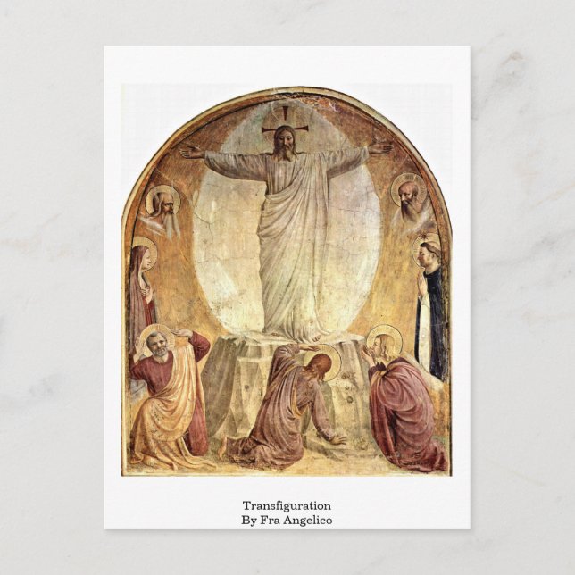 Transfiguration By Fra Angelico Postcard (Front)