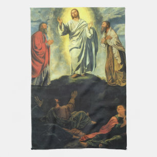 Transfiguration by Giovanni Girolamo Savoldo Tea Towel