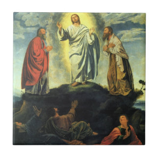 Transfiguration by Giovanni Girolamo Savoldo Tile