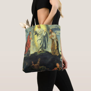 Transfiguration by Giovanni Girolamo Savoldo Tote Bag