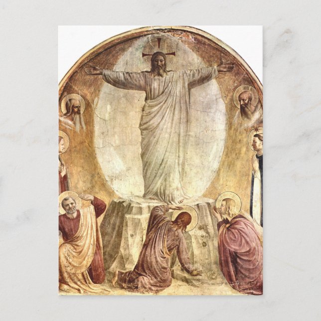 Transfiguration of Christ by Fra Angelico Postcard (Front)
