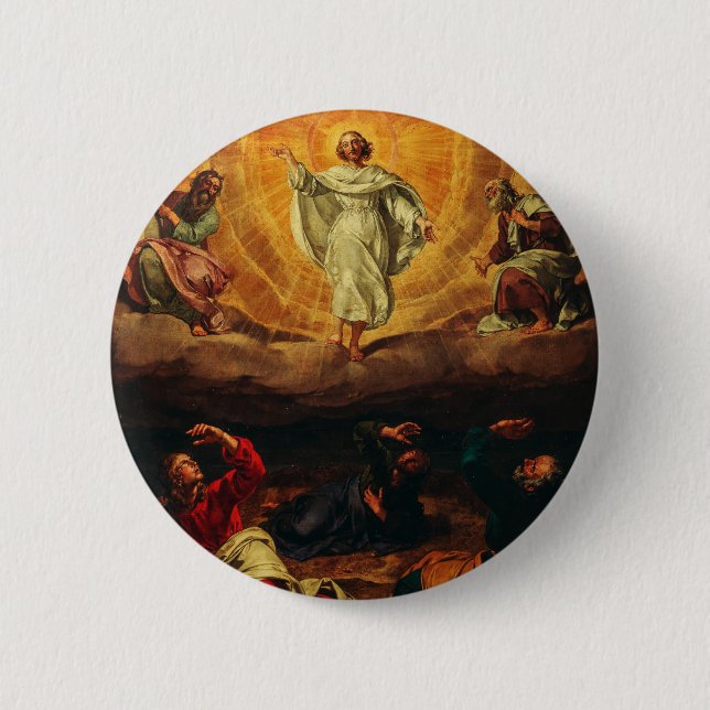 Transfiguration of Jesus Christ 6 Cm Round Badge (Front)