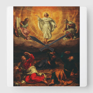 Transfiguration of Jesus Christ Square Wall Clock
