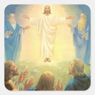 Transfiguration of Jesus Christ, Vintage Religion Square Sticker