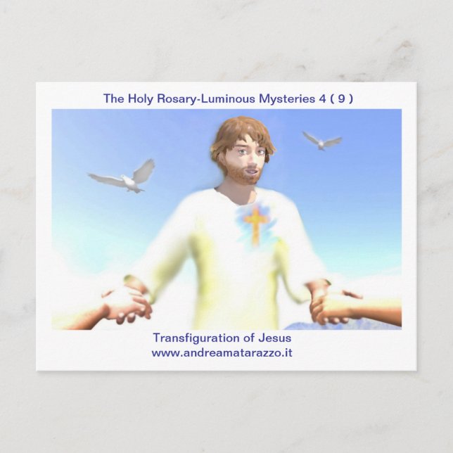 Transfiguration of Jesus   Postcard (Front)