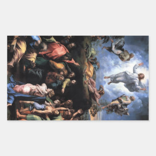 TRANSFIGURATION OF JESUS RECTANGULAR STICKER