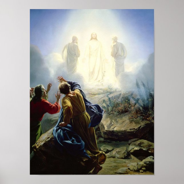 Transfiguration of Jesus, Religious Poster (Front)
