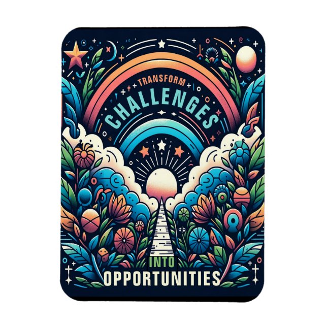 Transform Challenges Into Opportunities Magnet (Vertical)