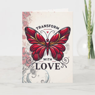 Transform with Love Greeting Card – Elegant Butter