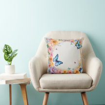 "Transform Your Space: Beautiful Butterfly Cushion