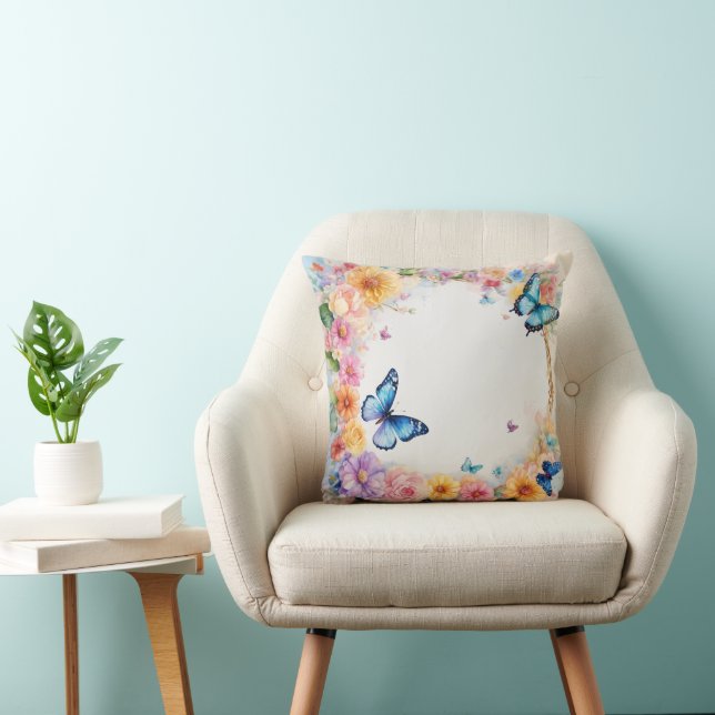 "Transform Your Space: Beautiful Butterfly Cushion (Chair)