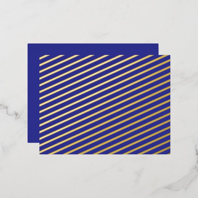 Transform Your Space with a Stunning Blue Wall Foil Holiday Postcard (Front/Back)
