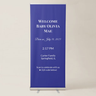 Transform Your Space with a Stylish Blue  Retractable Banner
