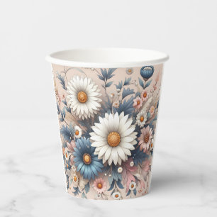 Transform Your Space with Elegant Daisy Floral Paper Cups