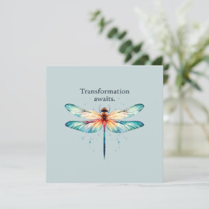 Transformation Awaits - Colourful Dragonfly