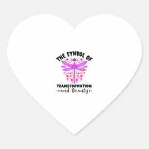 Transformation Beauty Nature Insect Dragonflies Dr Heart Sticker