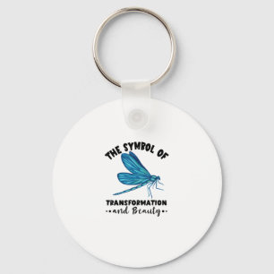 Transformation Beauty Nature Insect Dragonflies Dr Key Ring