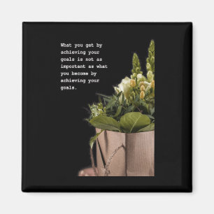 Transformative Journey Inspirational Quote Art Magnet