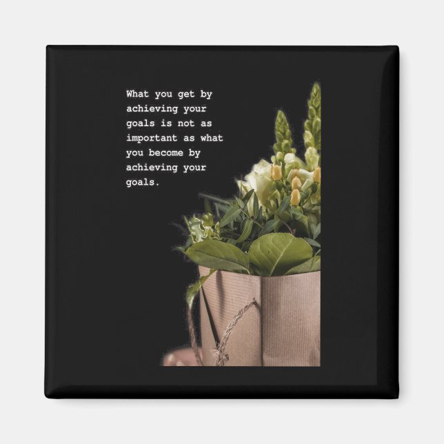 Transformative Journey Inspirational Quote Art  Magnet (Front)