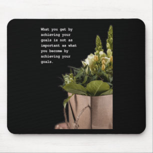 Transformative Journey Inspirational Quote Art Mouse Mat