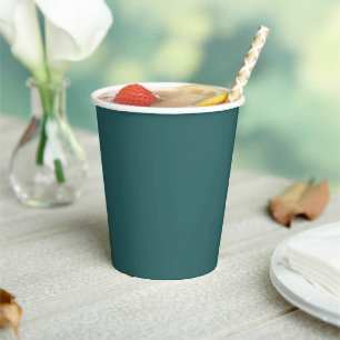Transformative Teal Paper Cups