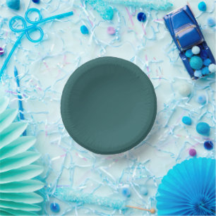 Transformative Teal Paper Plate