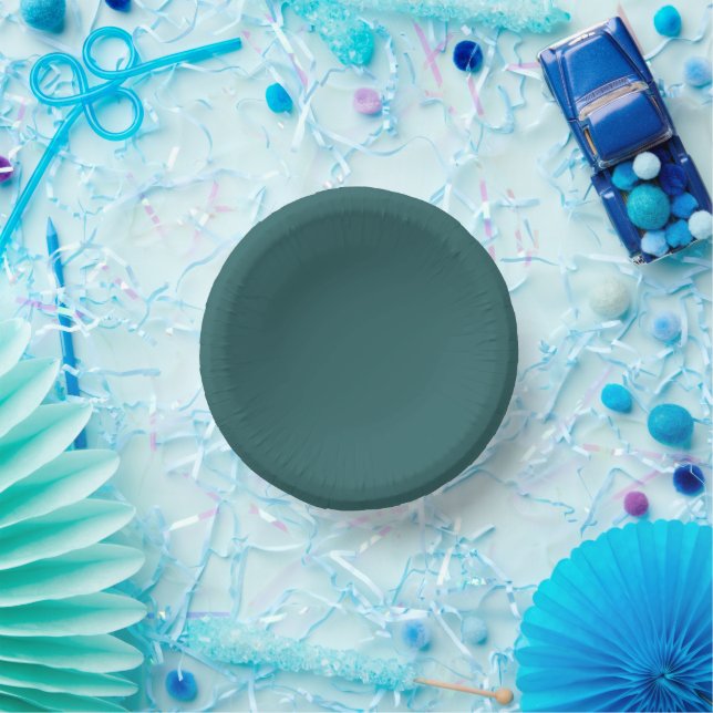 Transformative Teal  Paper Plate (Party)