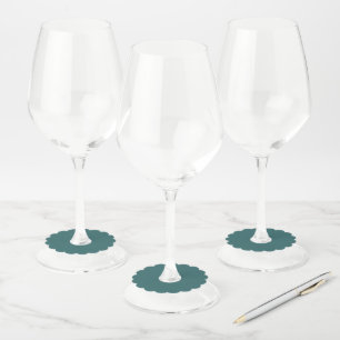 Transformative Teal Wine Glass Tag