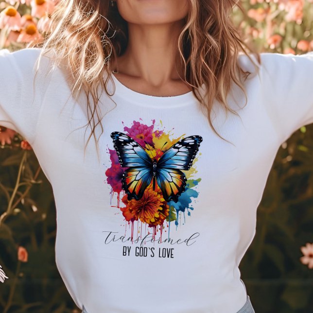 Transformed by God's Love Watercolor T-Shirt (Transformed by God's Love Watercolor T-Shirt)