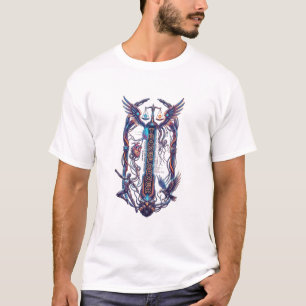 Transformer" Futuristic Cybernetic Graphic tshart T-Shirt