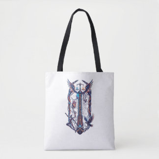 Transformer" Futuristic Cybernetic Graphic tshart Tote Bag