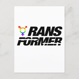 transformer Transgender pride Postcard