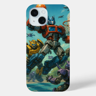 Transformers in Basketball game iPhone 15 Case
